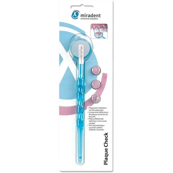 MIRADENT Plaquetest Mira2+mirror albastru transparent 1 buc. — preț și oferte