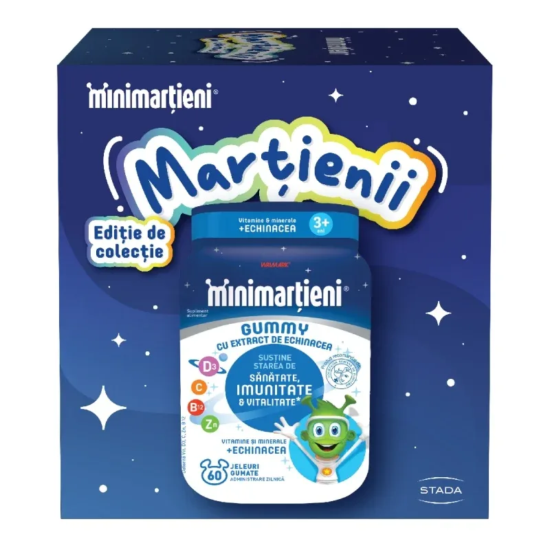 Minimartieni jeleuri cu Echinacea, +3 ani, cu breloc, Walmark | 60 jeleuri — preț și oferte