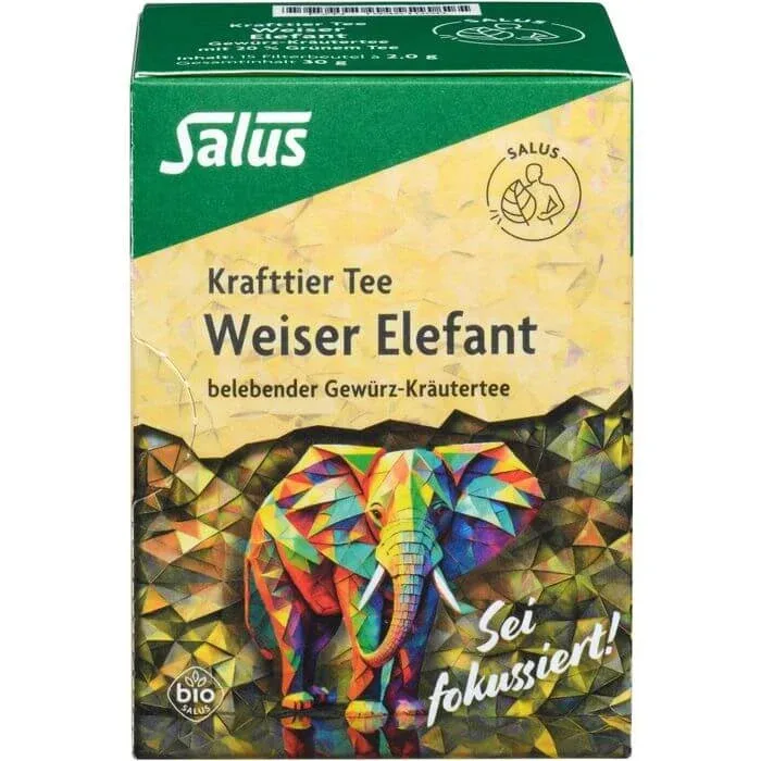 KRAFTTIER Ceai Wise Elephant Organic Salus Filterbeut. 15 buc. Salus Haus — preț și oferte