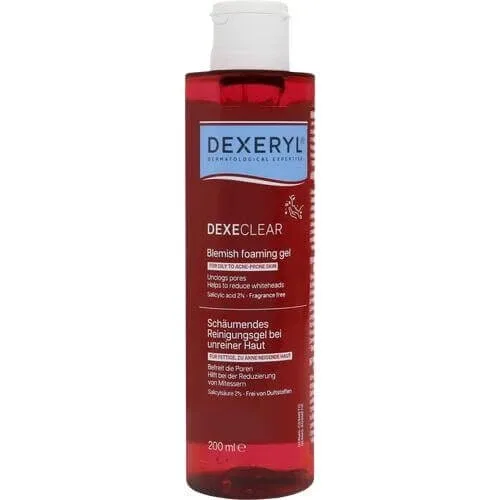 DEXERYL DEXECLEAR Gel de curățare spumant pentru pielea impură 200 ml — preț și oferte