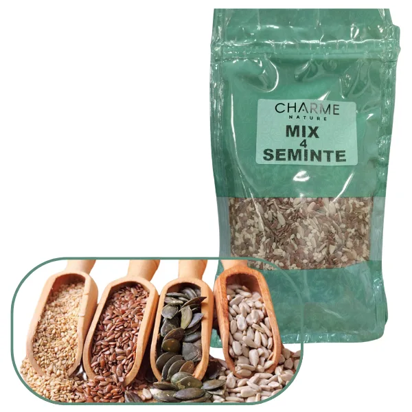 Mix 4 Seminte (in, susan, dovleac, floarea-soarelui), Phytopharm | 150 g CHARME NATURE (PHYTOPHARM) INFINITY — preț și oferte