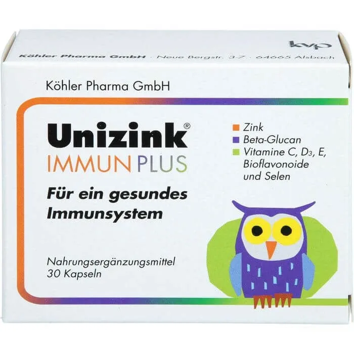 UNIZINK Immune Plus Capsule 30 Capsule — preț și oferte