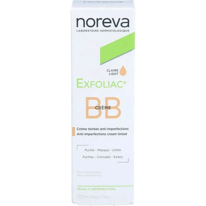 NOREVA Exfoliac cremă BB colorată ușoară 30 ml — preț și oferte