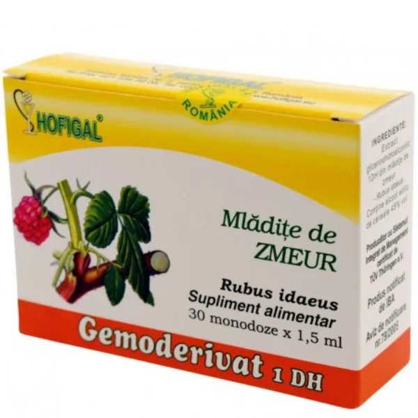 Mladite de zmeur gemoderivat, Hofigal | 30 monodoze — preț și oferte