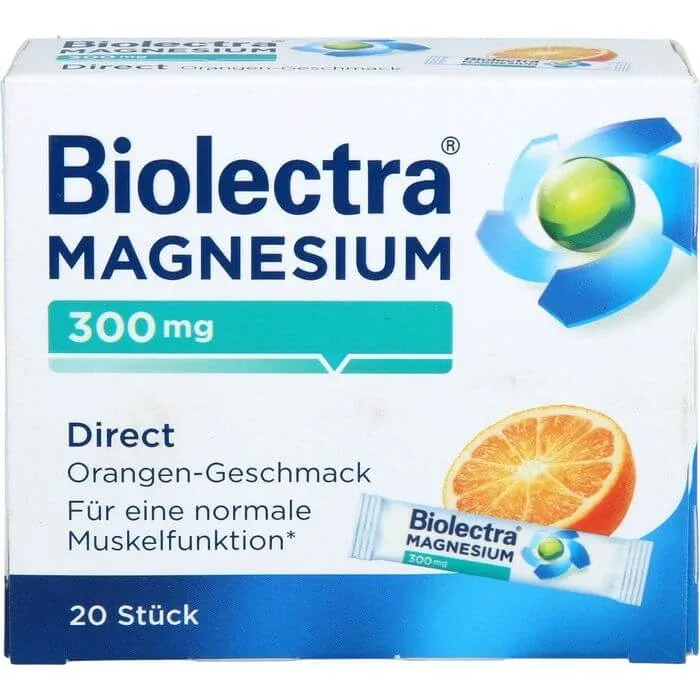 BIOLECTRA Magneziu 300 mg Direct Orange Sticks 20 Sticks — preț și oferte