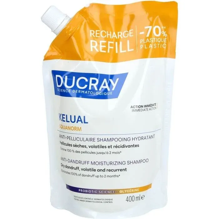 DUCRAY KELUAL SQUANORM anti-mătreață Shamp.tro.Ref 400 ml — preț și oferte