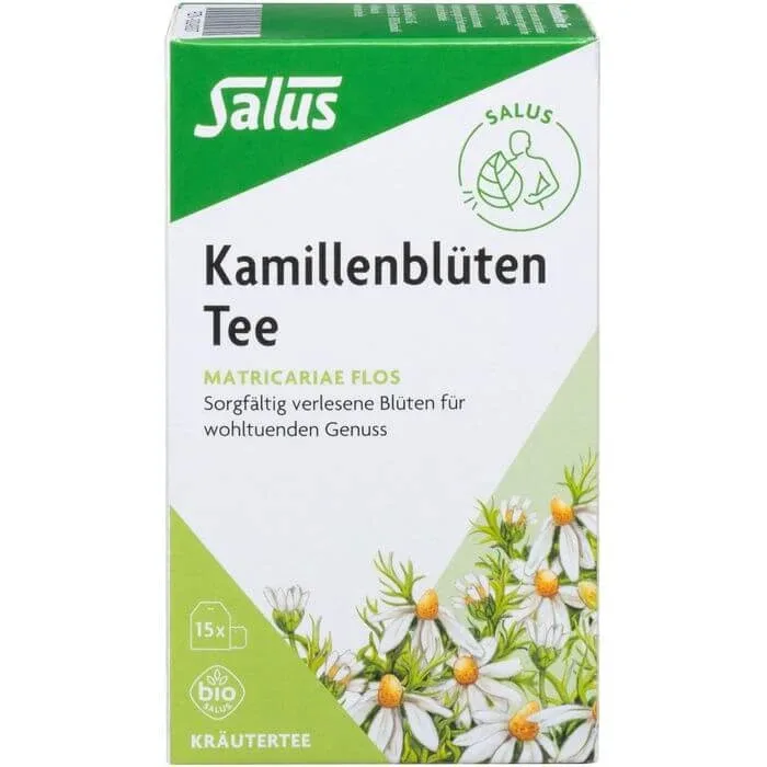 KAMILLENBLÜTEN Tee Bio Matricariae flos Salus Fbtl 15 St. Salus Haus — preț și oferte