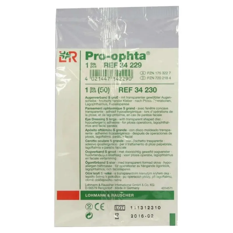 Bandaj pentru ochi Pro-ophta S mare 1 buc — preț și oferte
