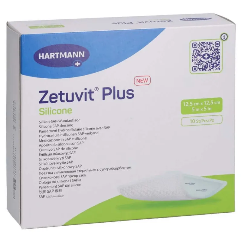 Zetuvit Plus silicon steril 12,5x12,5 cm 10 buc — preț și oferte