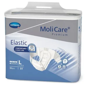 MoliCare Premium Elastic Slip pentru incontinenta 6 picaturi marimea L | 30 bucati
