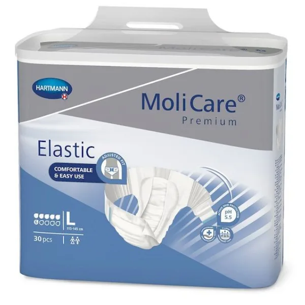 MoliCare Premium Elastic Slip pentru incontinenta 6 picaturi marimea L | 30 bucati HARTMANN — preț și oferte