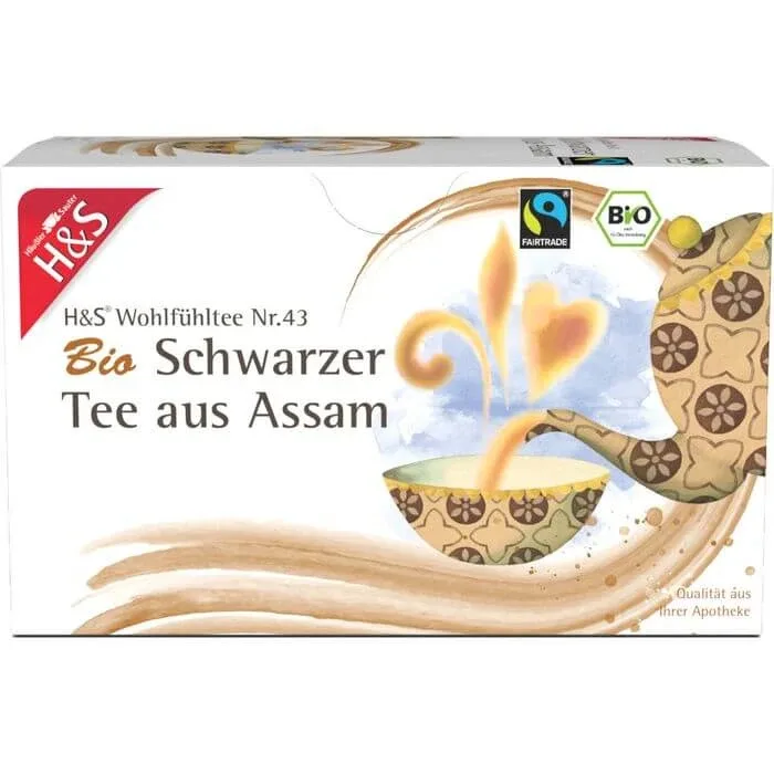 H&S Organic Black Tea din Assam filtru sac 36 g — preț și oferte