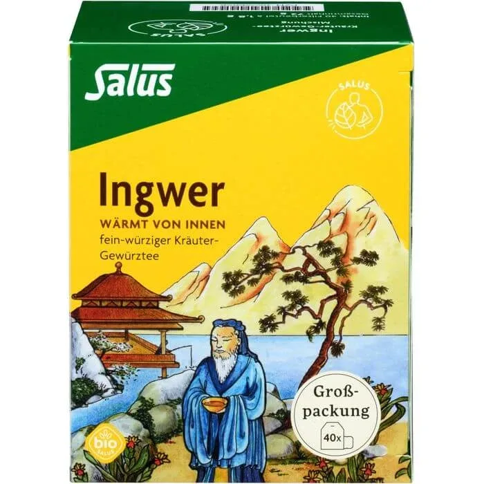 Ginger Herbal Spice Tea Blend Organic Salus Fbtl. 40 St. Salus Haus — preț și oferte