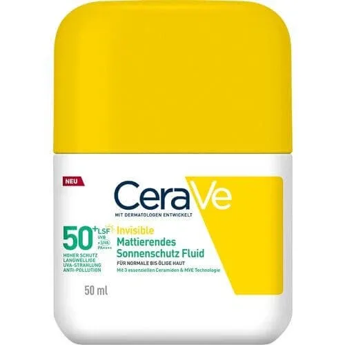 CERAVE Sun Protection Fluid Invisi.matt.SPF 50+ 50 ml — preț și oferte