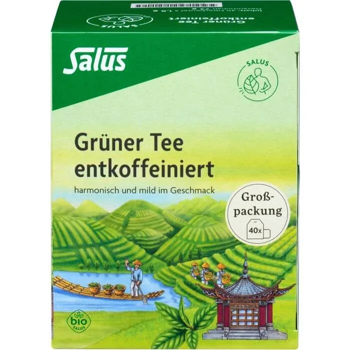 GREEN TEA decafeinizat organic Salus filtru saci 40 Capsule Salus Haus — preț și oferte
