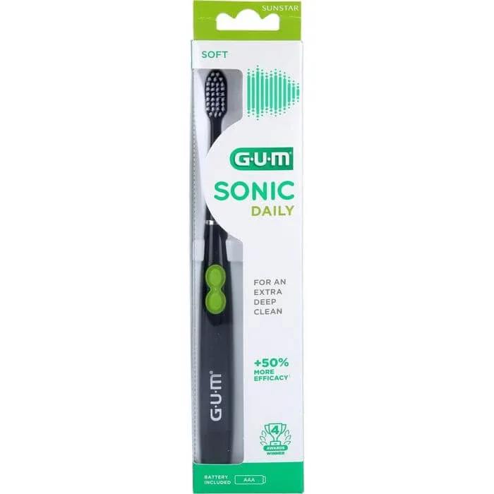 GUM SONIC DAILY periuță de dinți sonică neagră 1 buc. — preț și oferte