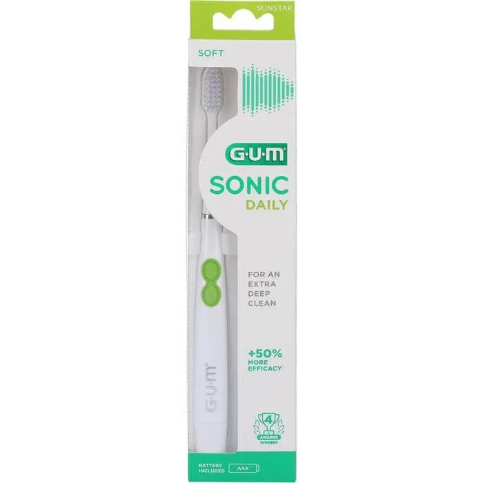 GUM SONIC DAILY periuță de dinți sonică albă 1 buc. — preț și oferte