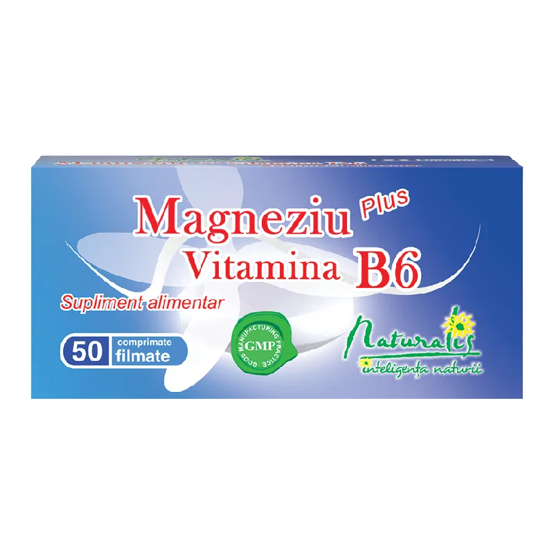 Naturalis Magneziu + Vitamina B6, 50 comprimate — preț și oferte