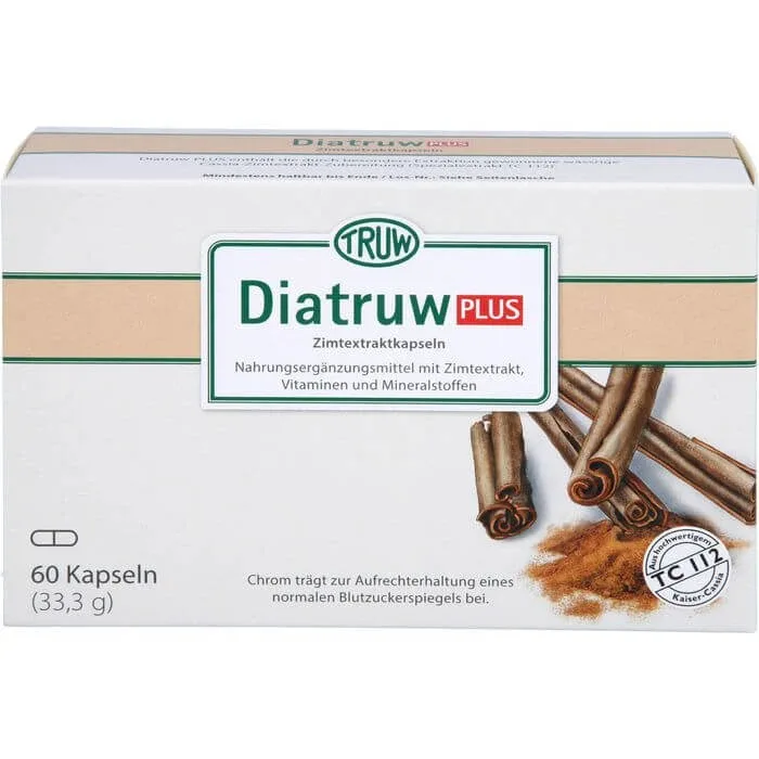 DIATRUW Plus Capsule cu extract de scorțișoară 60 Capsule — preț și oferte