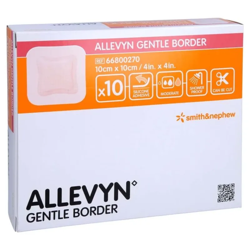 Allevyn Gentle Border 10x10 cm spumă 10 buc — preț și oferte
