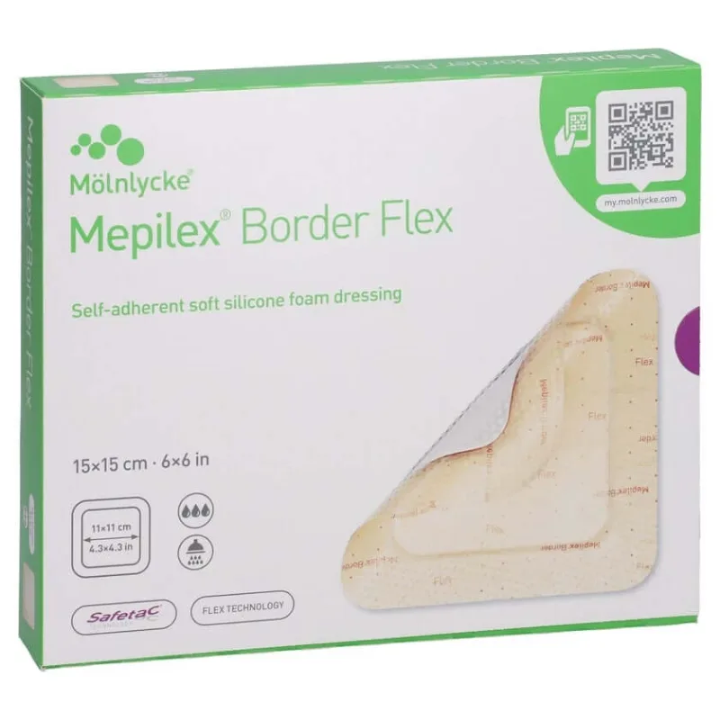 Mepilex Border Flex bandaj adeziv din spumă 15x15 Cm 10 buc. — preț și oferte