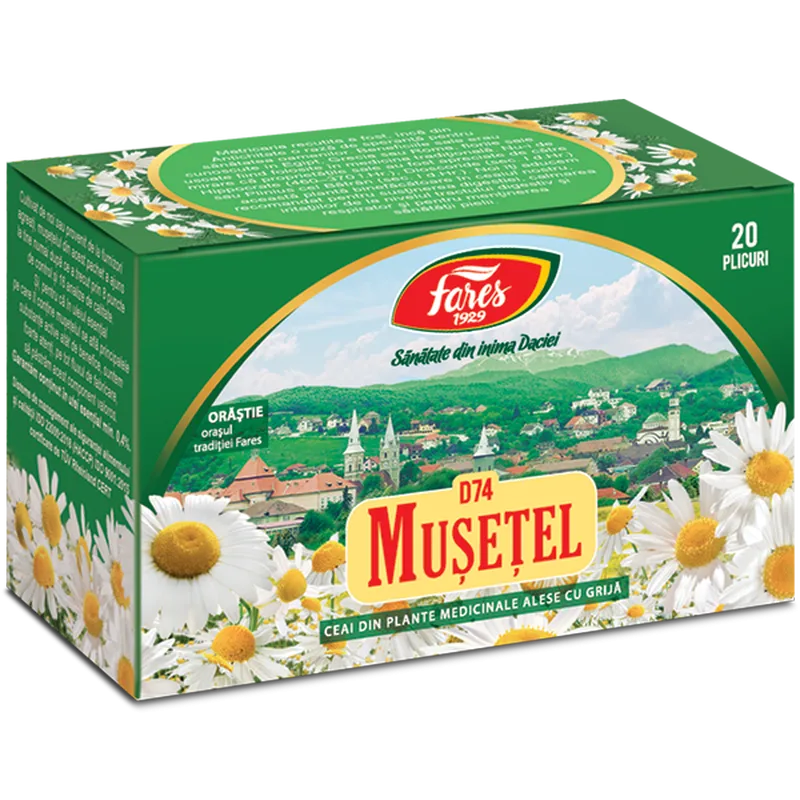 Musetel, D74, ceai la plic, Fares | 20 plicuri — preț și oferte