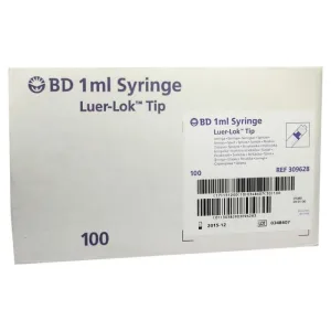 BD Plastipak Spr.1 ml Luer Lok 3 piese 100X1 ml