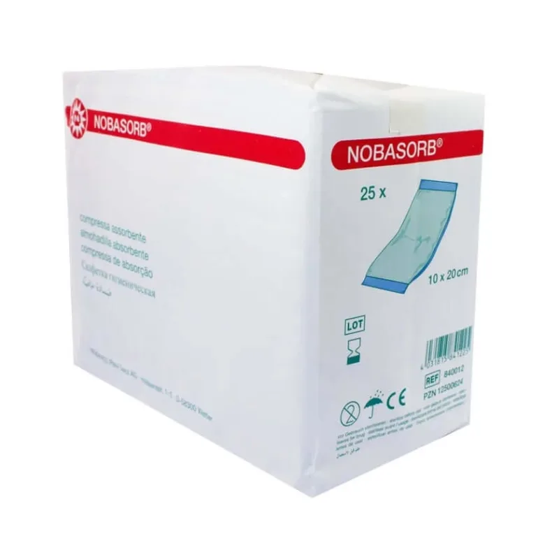 Noba Nobasorb tampoane absorbante, nesterile, 10 x 20 cm 25 buc. — preț și oferte