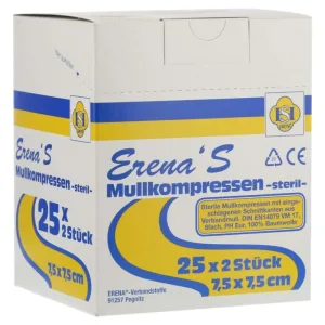 Comprese de tifon sterile Erena 7,5x7,5 cm 8x 25X2 buc.