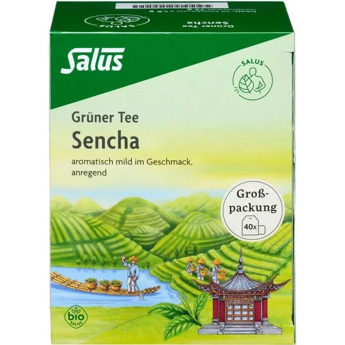 GREEN TEA Organic Salus filtru saci vrac pachet 40 buc. Salus Haus — preț și oferte