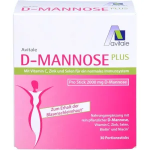 D-MANNOSE PLUS 2000 mg sticks cu vitamine și minerale 74.1 g