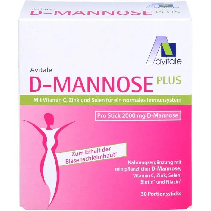 D-MANNOSE PLUS 2000 mg sticks cu vitamine și minerale 74.1 g — preț și oferte