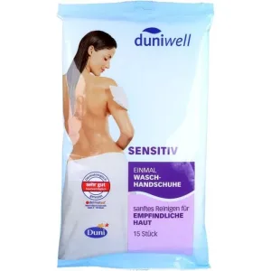 DUNIWELL Mănuși de spălat de unică folosință sensibile 15 buc.