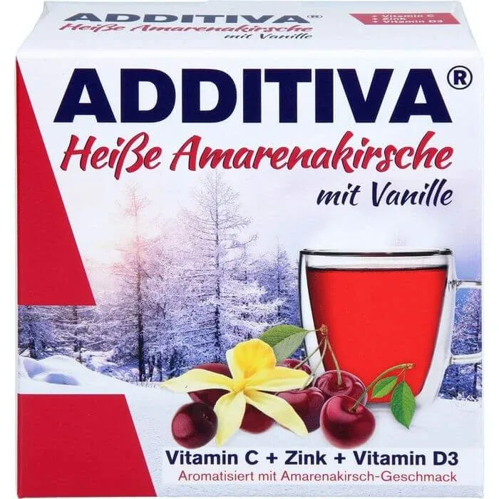 ADDITIVA cireșe amarena fierbinți cu pulbere de vanilie 100 g — preț și oferte