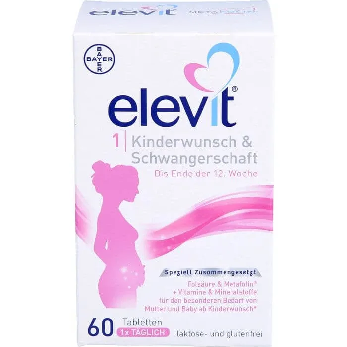 ELEVIT 1 Tablete de fertilitate și sarcină 60 de capsule — preț și oferte