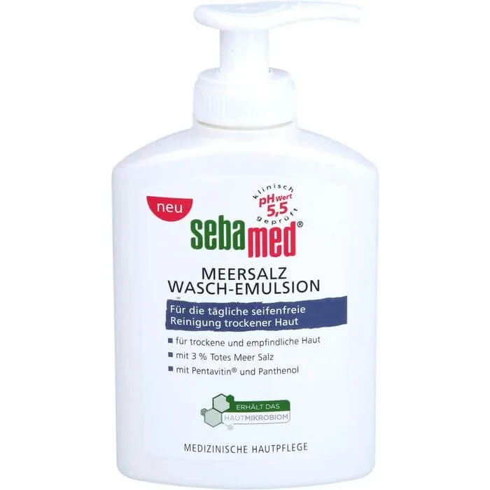 SEBAMED Emulsie de spălare cu sare de mare 200 ml — preț și oferte