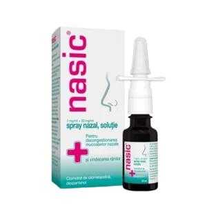 Nasic spray nazal pentru adulti, solutie, 1 mg/ml + 50 mg/ml, Cassella Med | 10 ml