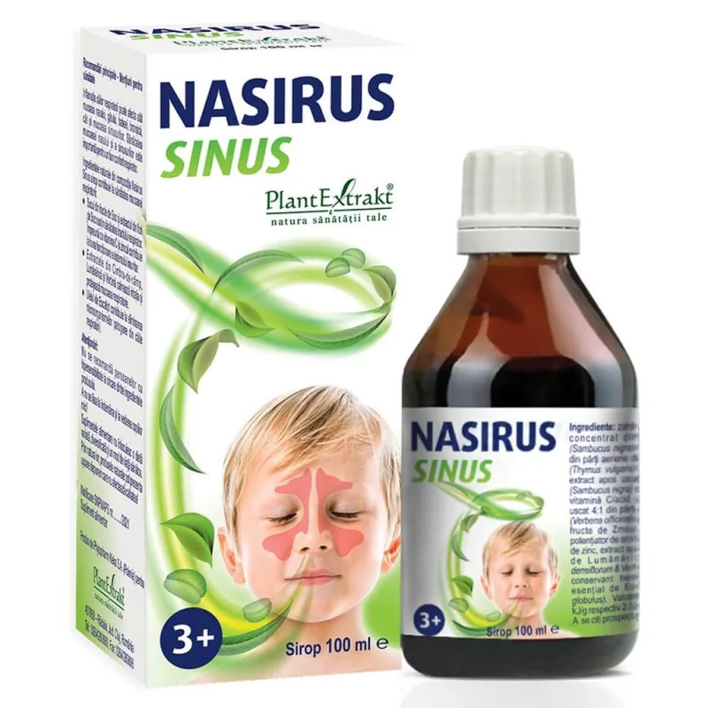 Nasirus sinus sirop +3 ani, PlantExtrakt | 100 ml — preț și oferte