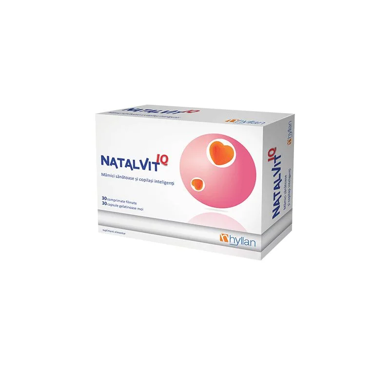 NatalVit IQ | 30 comprimate + 30 capsule HYLLAN PHARMA — preț și oferte