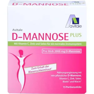 D-MANNOSE PLUS 2000 mg sticks cu vitamine și minerale 37,05 g