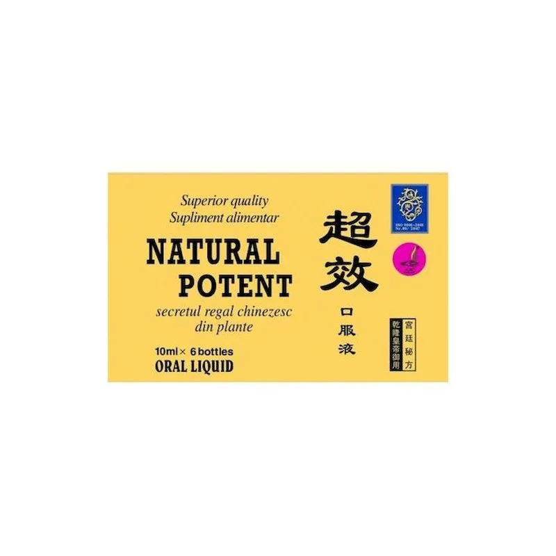 Natural potent fiole, Naturalia Diet | 6x10ml — preț și oferte