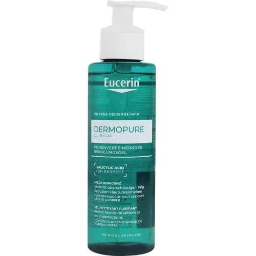 EUCERIN DermoPure Clinical Cleansing Gel pentru curățarea porilor 200 ml — preț și oferte