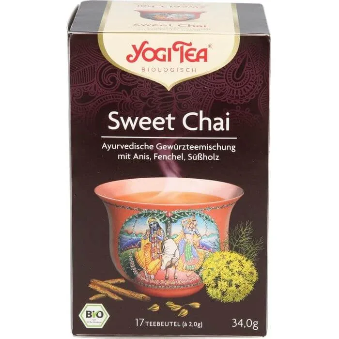 YOGI TEA Sweet Chai organic filtru sac 34 g — preț și oferte