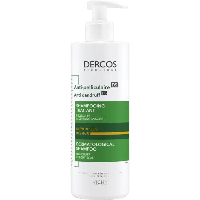VICHY DERCOS Șampon anti-mătreață pentru scalp uscat 390 ml — preț și oferte