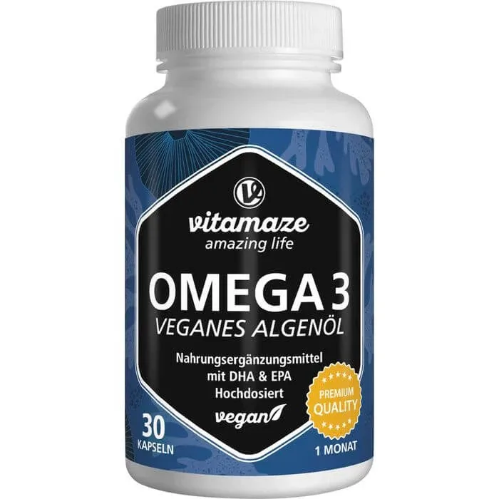 OMEGA-3 VEGAN capsule cu doze mari de ulei de alge 30 Capsule — preț și oferte