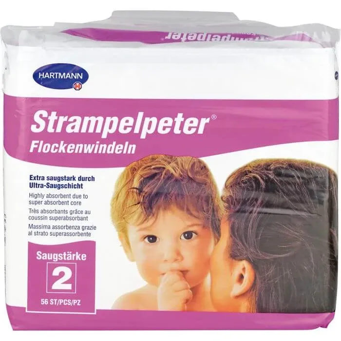 STRAMPELPETER fluff scutece absorbție 2 56 buc. — preț și oferte