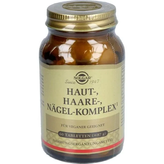 SOLGAR Skin Hair Nails Complex Tablete 60 Capsule — preț și oferte