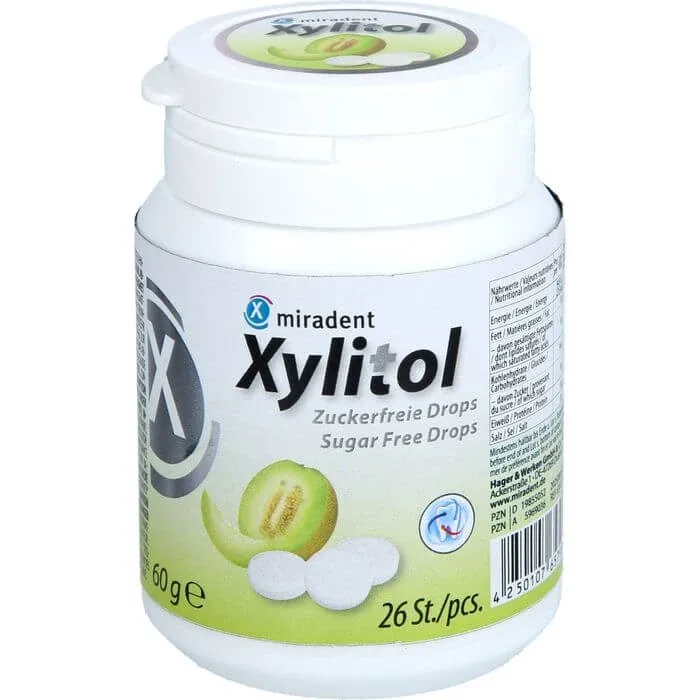 MIRADENT Xylitol Drops Melon staniu 60 g — preț și oferte
