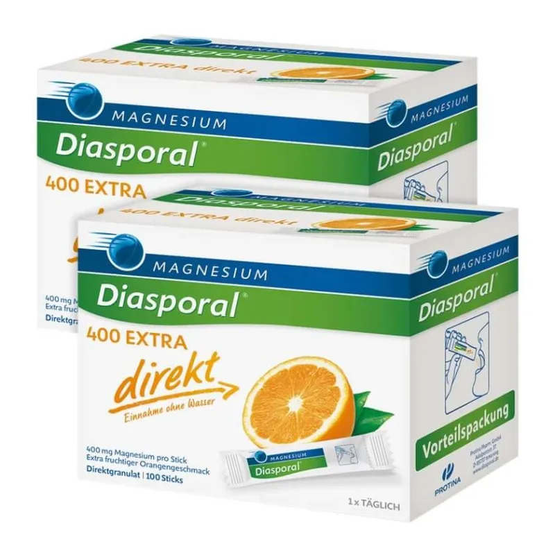 Pachet dublu Magnesium-Diasporal 400 EXTRA 2X100 St — preț și oferte