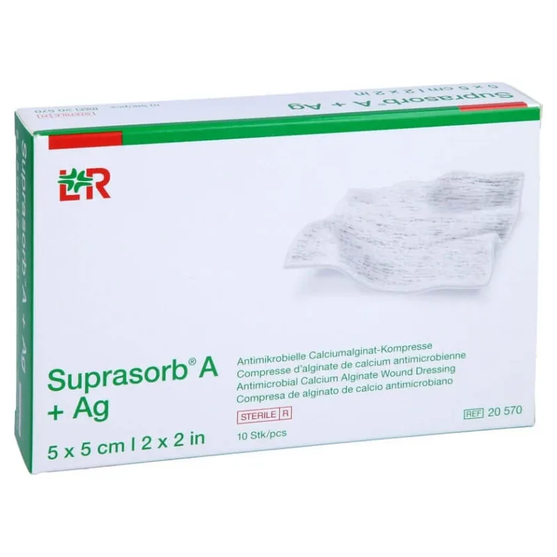 Suprasorb A+Ag Antimic.cal.alginat Compr 10 St — preț și oferte
